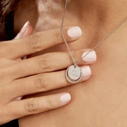 Histoire d'Or Collier Argent Blanc Vaodez