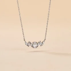 Collier Argent Blanc Winter Sweetness Oxyde De Zirconium-Histoire d'Or