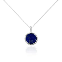 Histoire d'Or Collier Argent Blanc Zea Lapis Lazulis
