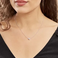 Histoire d'Or Collier Argent Duredle Oxydes De Zirconium