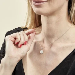 Collier Argent Eugenien Oxydes De Zirconium-Histoire d'Or