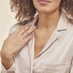 Histoire d'Or Collier Argent Gaucher Oxydes De Zirconium