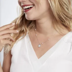 Histoire d'Or Collier Argent Glad Perles De Culture Nacre Oxydes De Zirconium