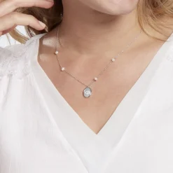 Histoire d'Or Collier Argent Glad Perles De Culture Nacre Oxydes De Zirconium