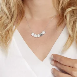 Collier Argent Hendrick Cubes Oxydes De Zirconium-Histoire d'Or Best