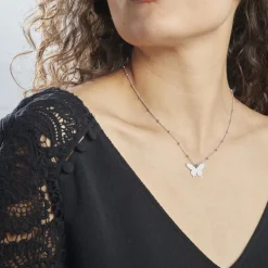 Histoire d'Or Collier Argent Lauree