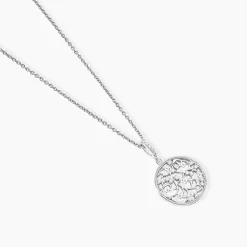 Histoire d'Or Collier Argent Plantain Oxydes De Zirconium