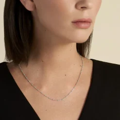 Histoire d'Or Collier Argent Polka