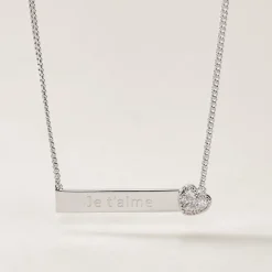 Collier Argent Rosule Oxydes De Zirconium-Histoire d'Or Best