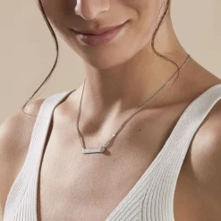 Collier Argent Rosule Oxydes De Zirconium-Histoire d'Or Best