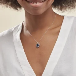 Histoire d'Or Collier Argent Sphinx Pierre