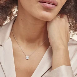 Collier Argent Tancrede Oxydes De Zirconium-Histoire d'Or New