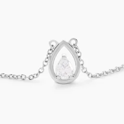Collier Argent Temusio Oxydes De Zirconium-Histoire d'Or