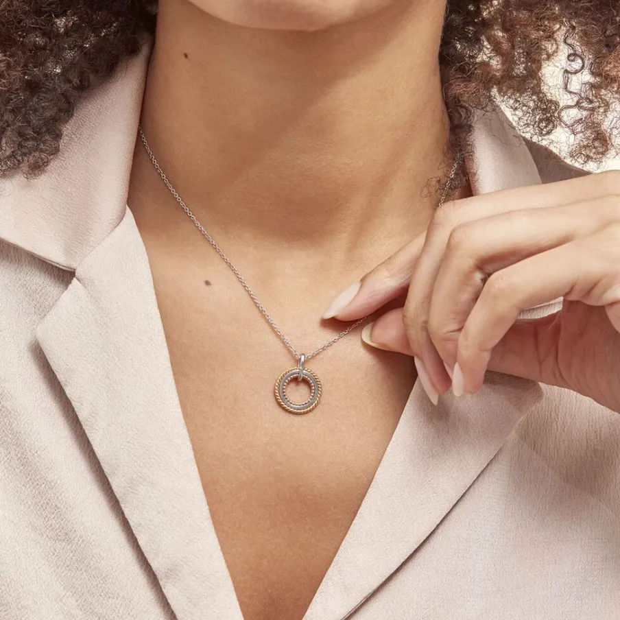 Histoire d'Or Collier Argent Tricolore Cainnech