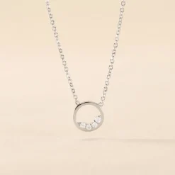 Collier Argent Vivence Oxydes De Zirconium-Histoire d'Or New