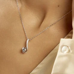 Collier Armance Argent Blanc Perle D'imitation Oxyde-Histoire d'Or Best