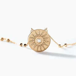 Collier Artea Plaqué Or Jaune Oxyde De Zirconium-Histoire d'Or Best