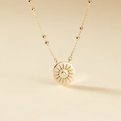 Collier Artea Plaqué Or Jaune Oxyde De Zirconium-Histoire d'Or Best