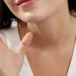 Collier Artemis Or Blanc Diamant-Histoire d'Or New