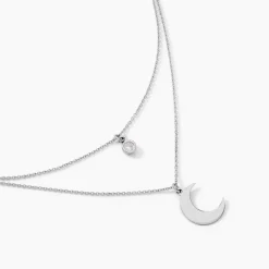 Collier Astre Argent Blanc Oxyde De Zirconium-Histoire d'Or New
