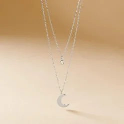 Collier Astre Argent Blanc Oxyde De Zirconium-Histoire d'Or New