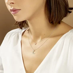 Collier Astre Argent Blanc Oxyde De Zirconium-Histoire d'Or New