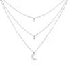 Collier Astre Argent Blanc Oxyde De Zirconium-Histoire d'Or Hot
