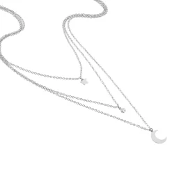 Collier Astre Argent Blanc Oxyde De Zirconium-Histoire d'Or Hot