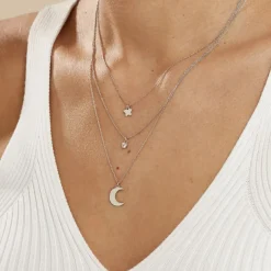 Collier Astre Argent Blanc Oxyde De Zirconium-Histoire d'Or Hot