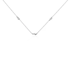Histoire d'Or Collier Astria Argent Blanc