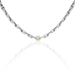 Collier Astrig Or Acier Bicolore-JOURDAN Online