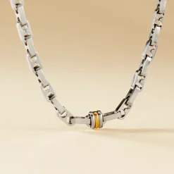 Collier Astrig Or Acier Bicolore-JOURDAN Online