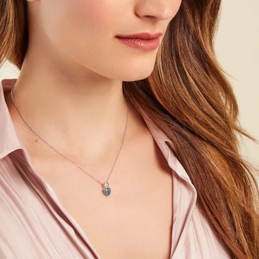 Histoire d'Or Collier Atieno Argent Blanc Oxyde De Zirconium