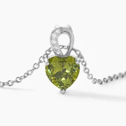 Collier Atieno Argent Blanc Oxyde De Zirconium-Histoire d'Or Clearance