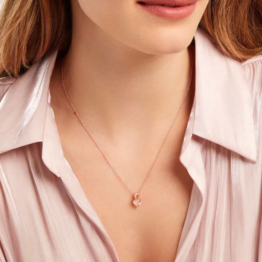 Histoire d'Or Collier Atieno Argent Rose Oxyde De Zirconium