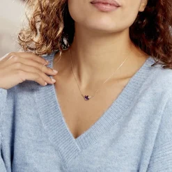 Histoire d'Or Collier Augustina Or Jaune Amethyste Oxyde De Zirconium