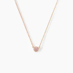 Collier Auxana Argent Rose Oxyde De Zirconium-Histoire d'Or Hot