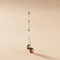 Histoire d'Or Collier Axell Argent Blanc Perle De Culture