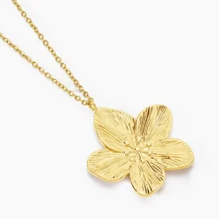 Histoire d'Or Collier Barbade Acier Jaune