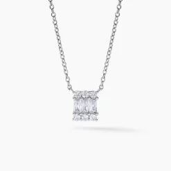 Collier Baroque Party Argent Blanc Oxyde De Zirconium-Histoire d'Or Discount