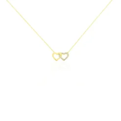 Histoire d'Or Collier Bassam Or Jaune Oxydes De Zirconium