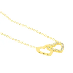 Histoire d'Or Collier Bassam Or Jaune Oxydes De Zirconium