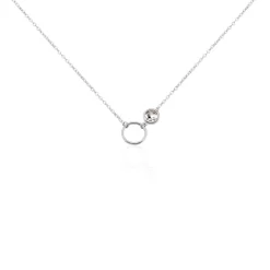 Collier Bastiano Argent Blanc Oxyde De Zirconium-Histoire d'Or Clearance