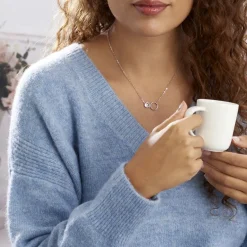 Collier Bastiano Argent Blanc Oxyde De Zirconium-Histoire d'Or Clearance