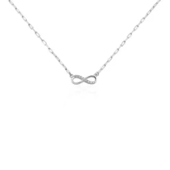 Collier Bastin Argent Blanc Oxyde De Zirconium-Histoire d'Or Hot