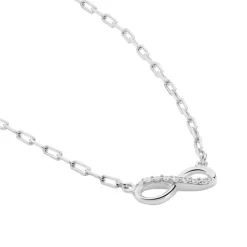 Collier Bastin Argent Blanc Oxyde De Zirconium-Histoire d'Or Hot
