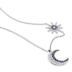 Histoire d'Or Collier Bekhta Or Blanc Oxyde De Zirconium