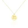 Collier Benedicte Message Or Jaune-Histoire d'Or Outlet