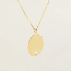 Collier Benedicte Message Or Jaune-Histoire d'Or Outlet
