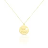 Histoire d'Or Collier Benedicte Message Or Jaune